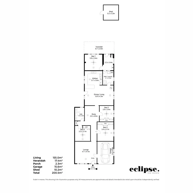 Floorplan of Homely house listing, 6B Hancock Avenue, Campbelltown SA 5074