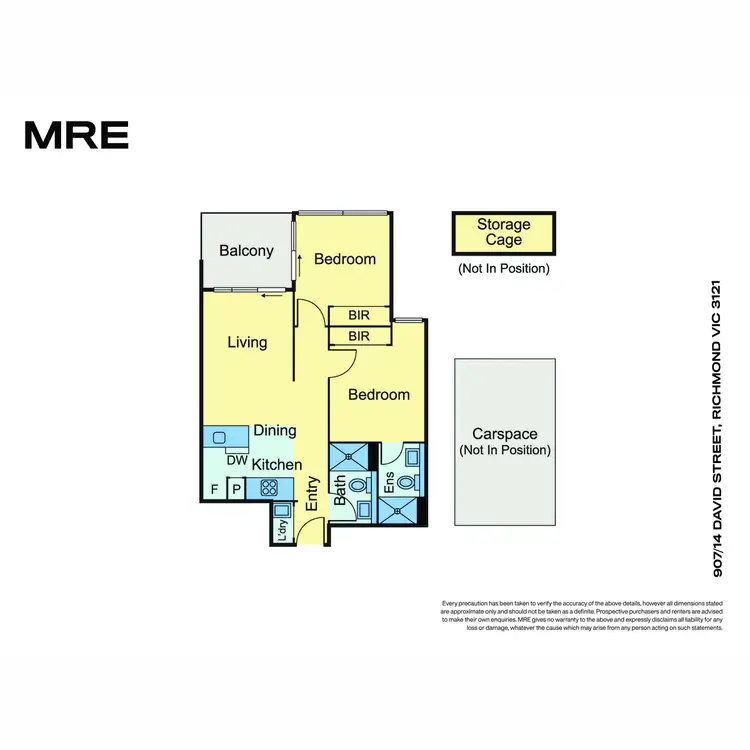 Floorplan of Homely apartment listing, 907/14 David Street, Richmond VIC 3121