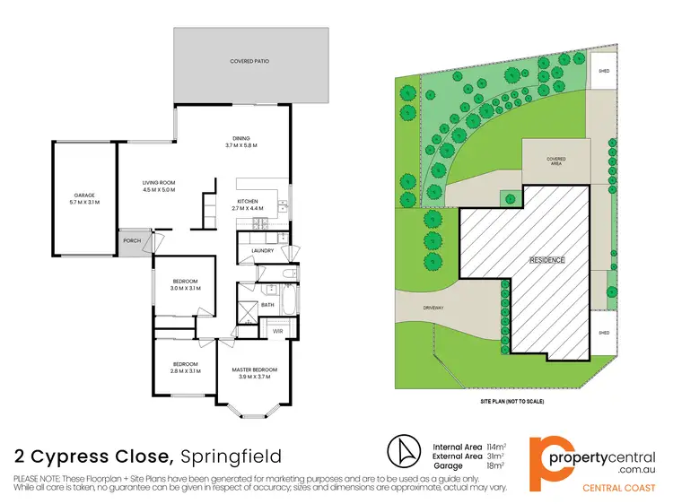 Floorplan of Homely house listing, 2 Cypress Close, Springfield NSW 2250