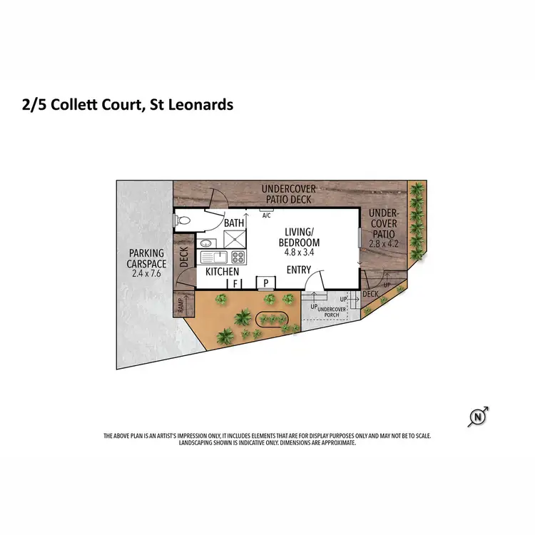 Floorplan of Homely unit listing, 2/5 Collett Court, St Leonards VIC 3223