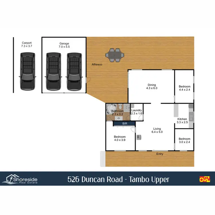 Floorplan of Homely rural property listing, 526 Duncan Road, Tambo Upper VIC 3885