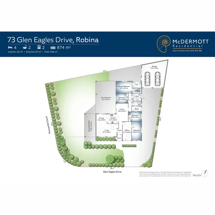 Floorplan of Homely house listing, 73 Glen Eagles Drive, Robina QLD 4226