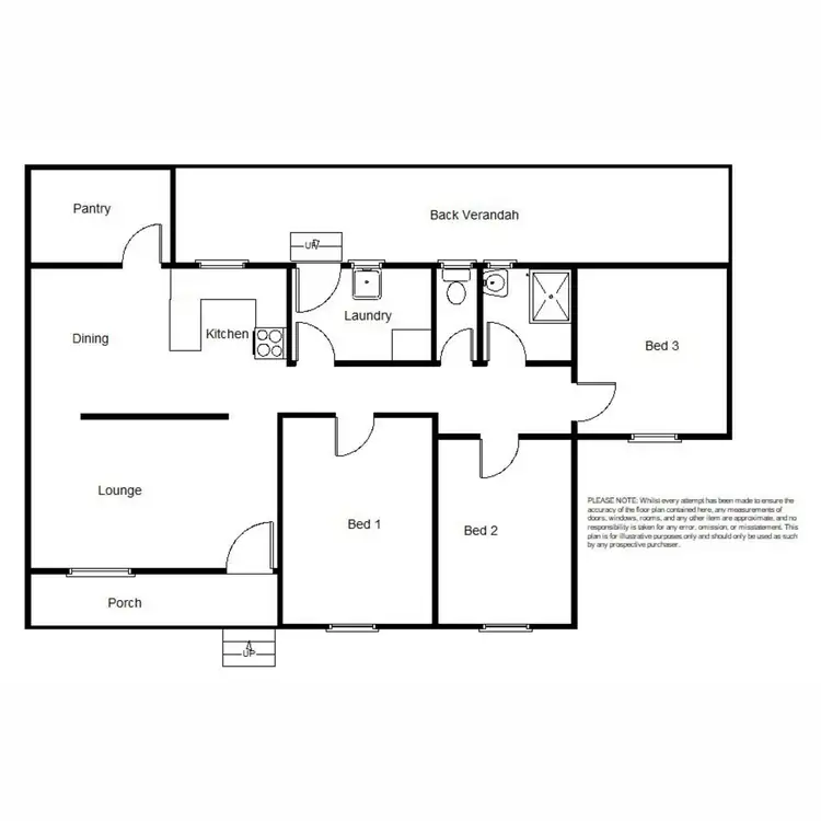 Floorplan of Homely house listing, 28 Craddock, Hawker SA 5434