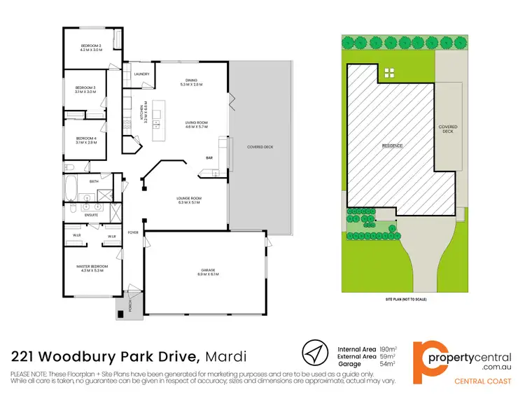 Floorplan of Homely house listing, 221 Woodbury Park Drive, Mardi NSW 2259