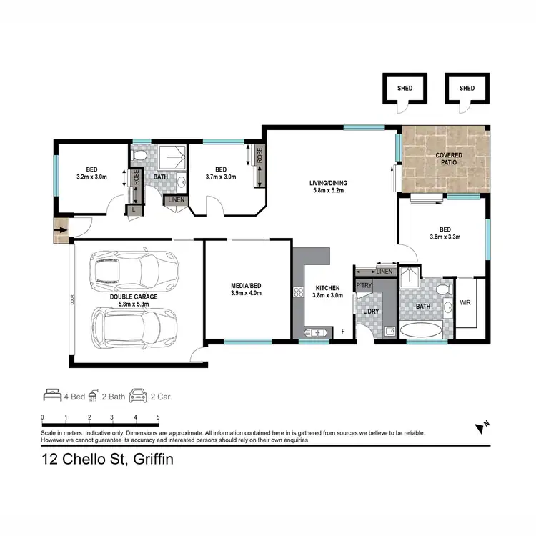 Floorplan of Homely house listing, 12 Chello Street, Griffin QLD 4503