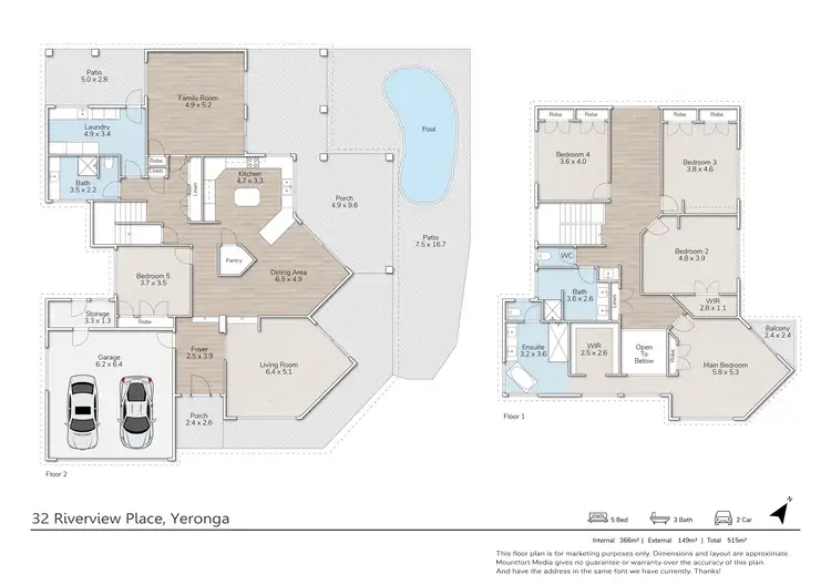 Floorplan of Homely house listing, 32 Riverview Place, Yeronga QLD 4104