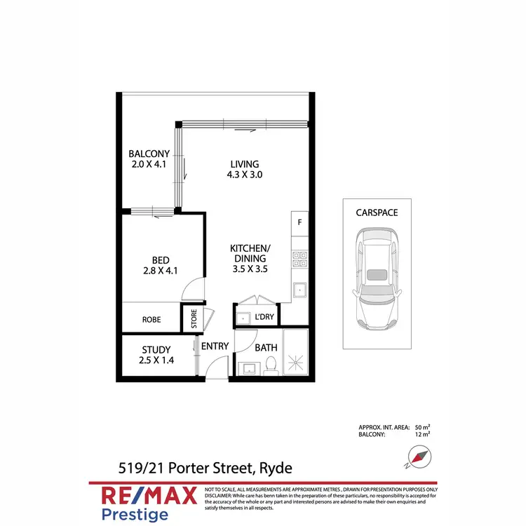 Floorplan of Homely apartment listing, 519/21 Porter Street, Ryde NSW 2112