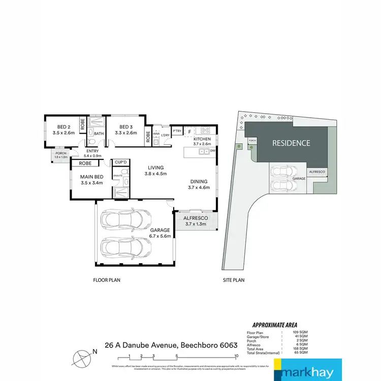 Floorplan of Homely house listing, 26A Danube Avenue, Beechboro WA 6063