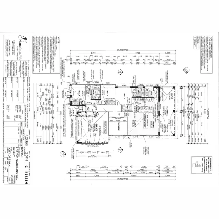 Floorplan of Homely house listing, 36 Swithland Way, Aveley WA 6069