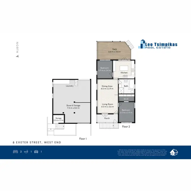 Floorplan of Homely house listing, 8 Exeter Street, West End QLD 4101