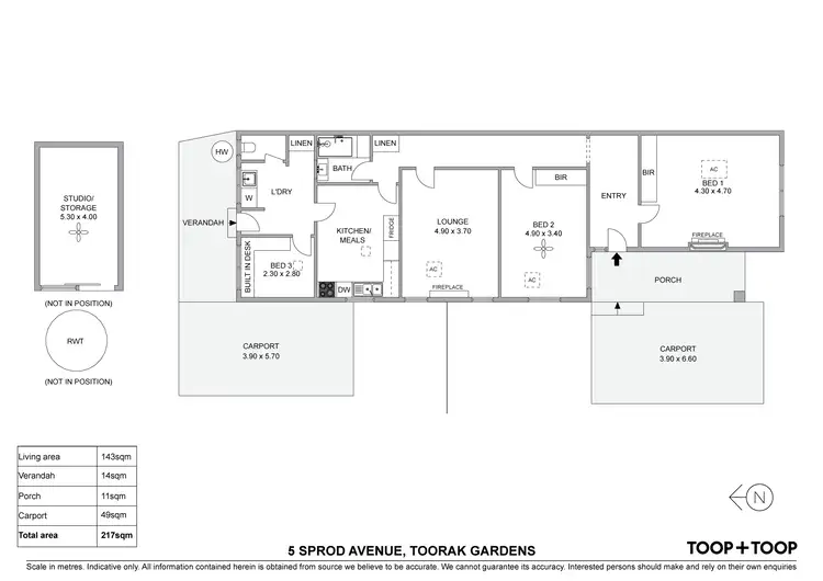 Floorplan of Homely house listing, 5 Sprod Avenue, Toorak Gardens SA 5065