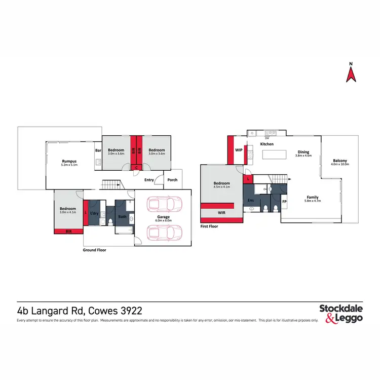Floorplan of Homely house listing, 4B Langard Road, Cowes VIC 3922