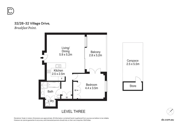 Floorplan of Homely apartment listing, 32/28-32 Village Drive, Breakfast Point NSW 2137