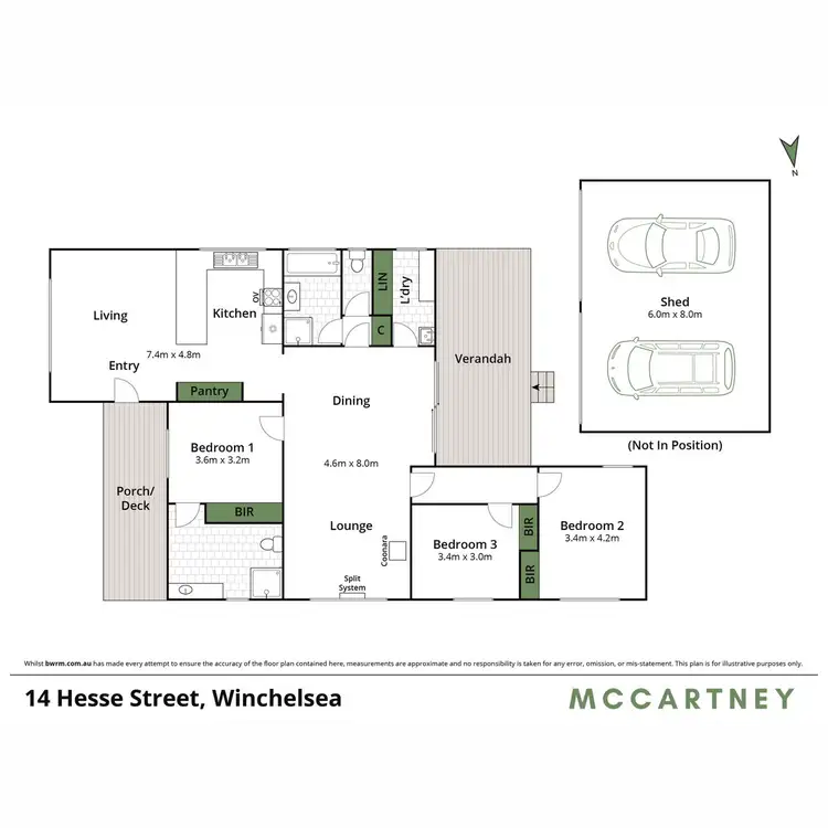 Floorplan of Homely house listing, 14 Hesse Street, Winchelsea VIC 3241