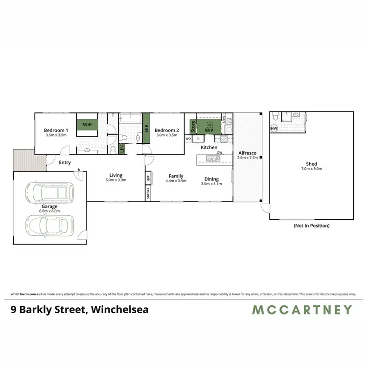 Floorplan of Homely house listing, 9 Barkly Street, Winchelsea VIC 3241