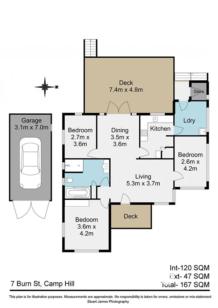 Floorplan of Homely house listing, 7 Burn Street, Camp Hill QLD 4152