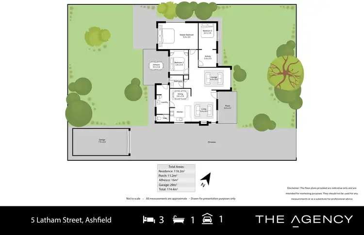 Floorplan of Homely house listing, 5 Latham Street, Ashfield WA 6054