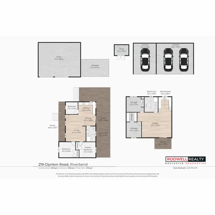 Floorplan of Homely rural property listing, 219 Glynton Road, Riverbend QLD 4280