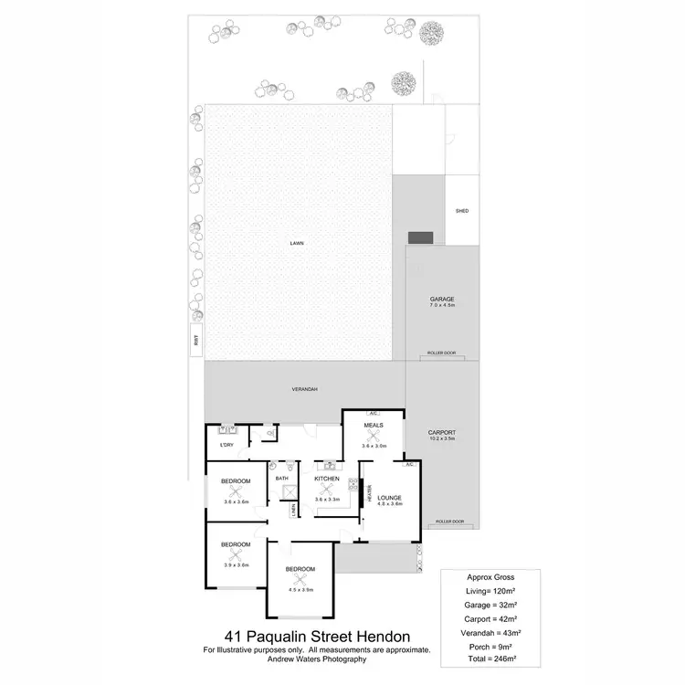 Floorplan of Homely house listing, 41 Paqualin Street, Hendon SA 5014