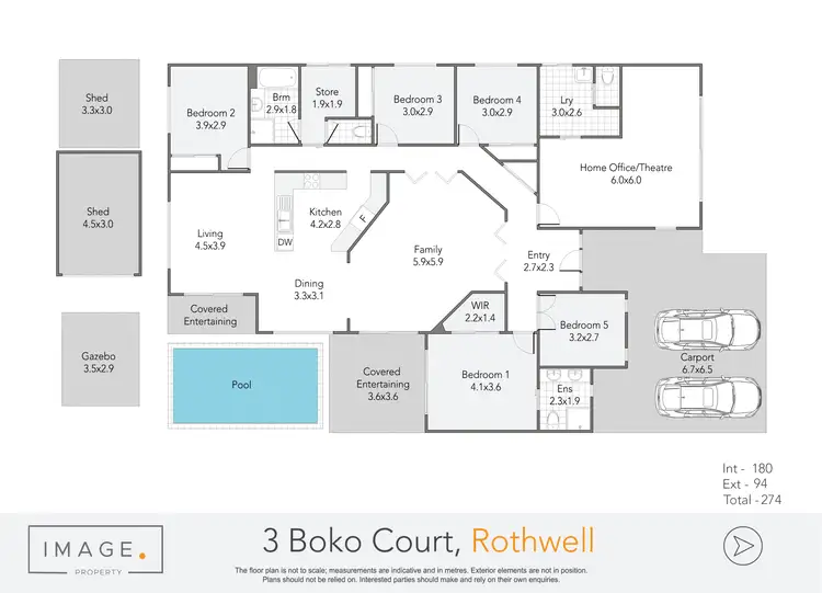 Floorplan of Homely house listing, 3 Boko Court, Rothwell QLD 4022
