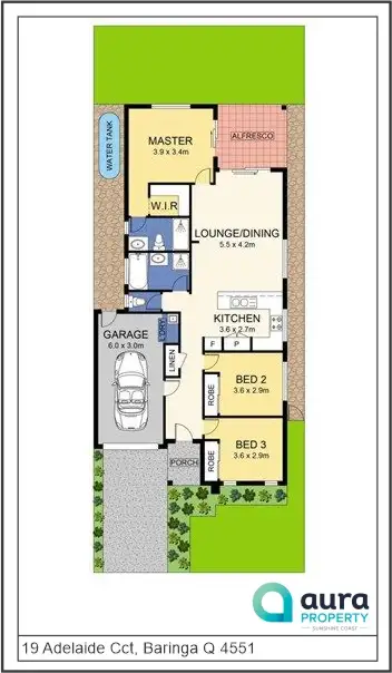 Floorplan of Homely house listing, 19 Adelaide Circuit, Baringa QLD 4551