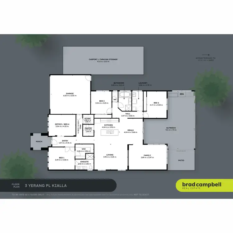 Floorplan of Homely house listing, 3 Yerang Place, Kialla VIC 3631