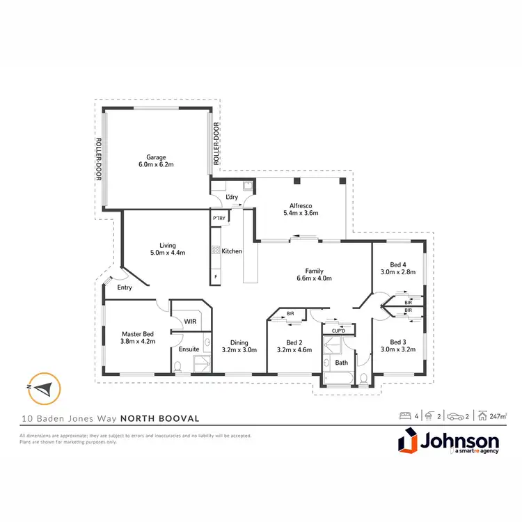 Floorplan of Homely house listing, 10 Baden Jones Way, North Booval QLD 4304