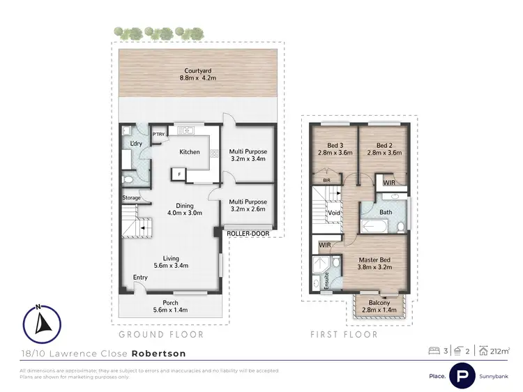Floorplan of Homely townhouse listing, 18/10 Lawrence Close, Robertson QLD 4109