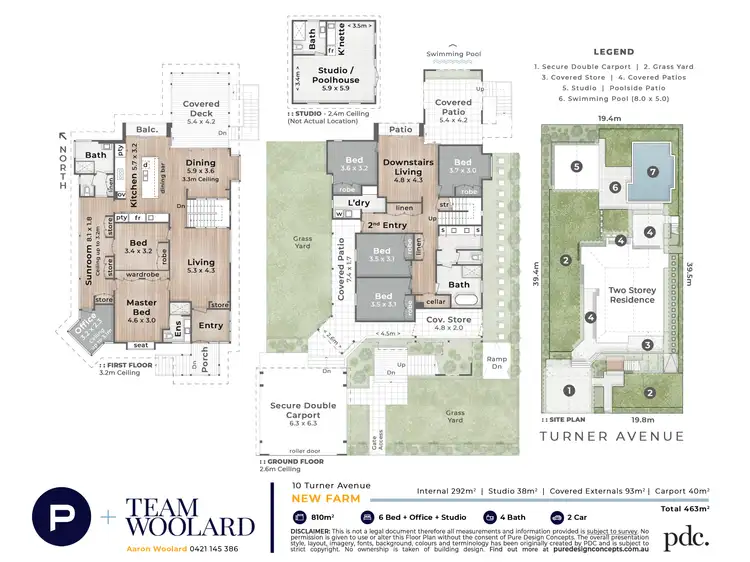 Floorplan of Homely house listing, 10 Turner Avenue, New Farm QLD 4005