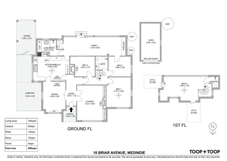 Floorplan of Homely house listing, 18 Briar Avenue, Medindie SA 5081
