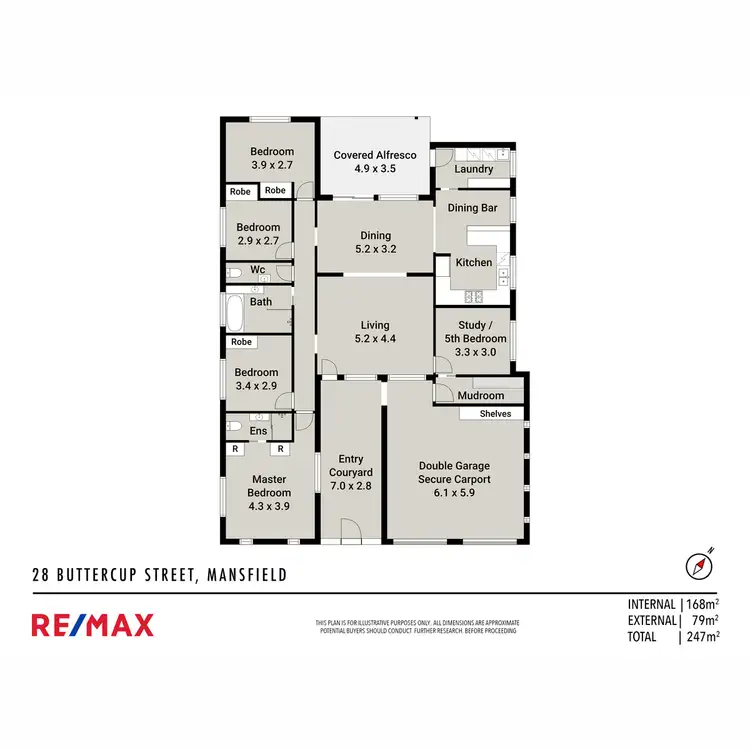 Floorplan of Homely house listing, 28 Buttercup Street, Mansfield QLD 4122