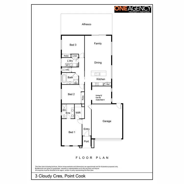 Floorplan of Homely house listing, 3 Cloudy Crescent, Point Cook VIC 3030