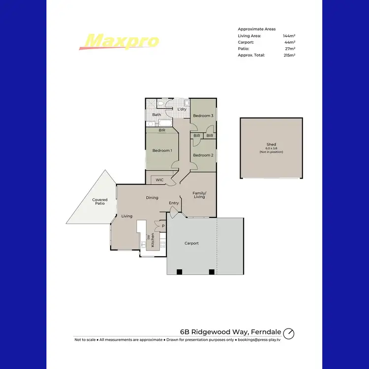 Floorplan of Homely house listing, 6 Ridgewood Way, Ferndale WA 6148