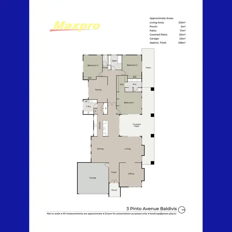 Floorplan of Homely house listing, 3 Pinto Avenue, Baldivis WA 6171