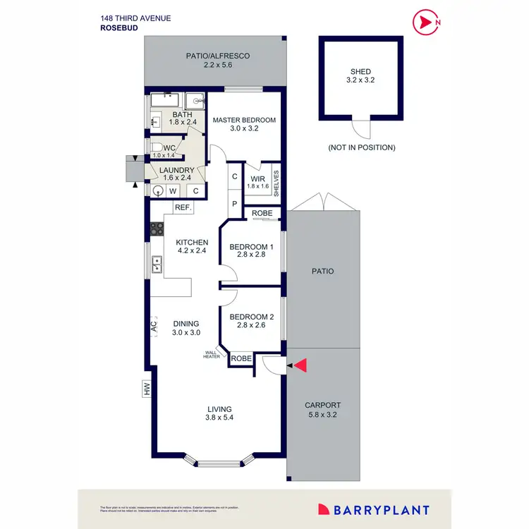 Floorplan of Homely house listing, 148 Third Avenue, Rosebud VIC 3939