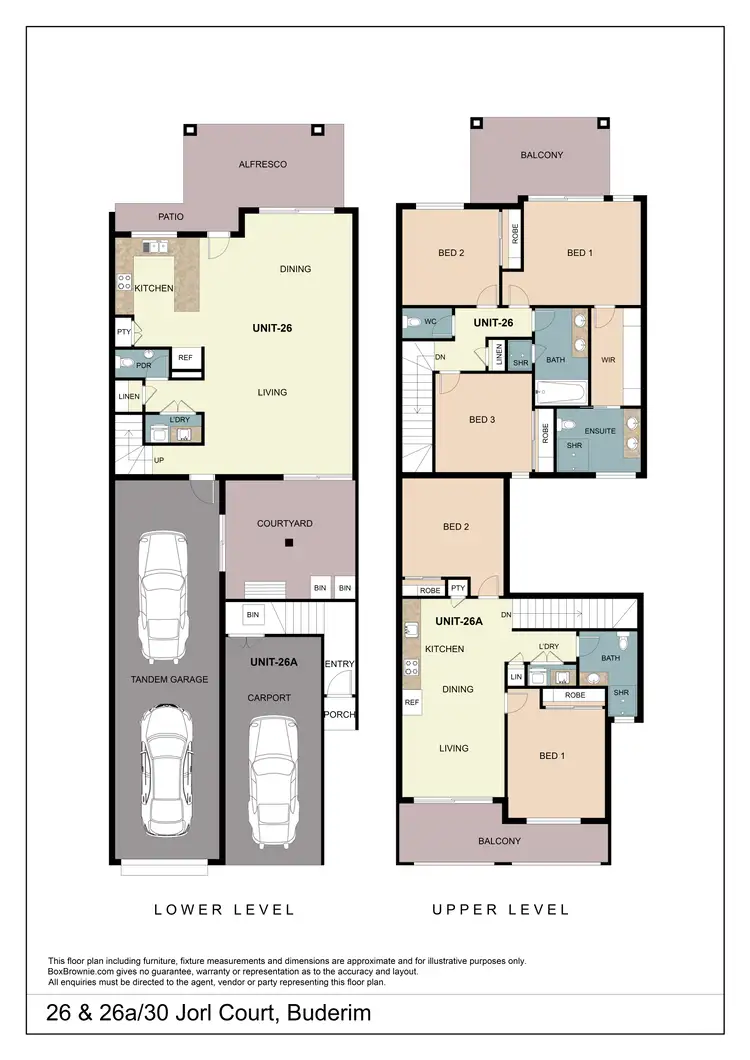 Floorplan of Homely house listing, 26 & 26A/30 Jorl Court, Buderim QLD 4556