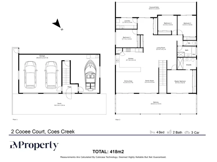 Floorplan of Homely house listing, 2 Cooee Court, Coes Creek QLD 4560