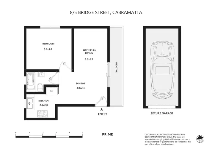 Floorplan of Homely unit listing, 8/5 Bridge Street, Cabramatta NSW 2166