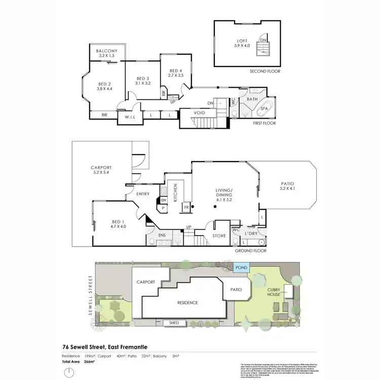 Floorplan of Homely house listing, 76 Sewell Street, East Fremantle WA 6158