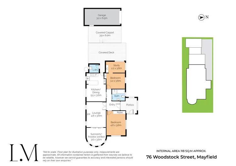 Floorplan of Homely house listing, 76 Woodstock Street, Mayfield NSW 2304