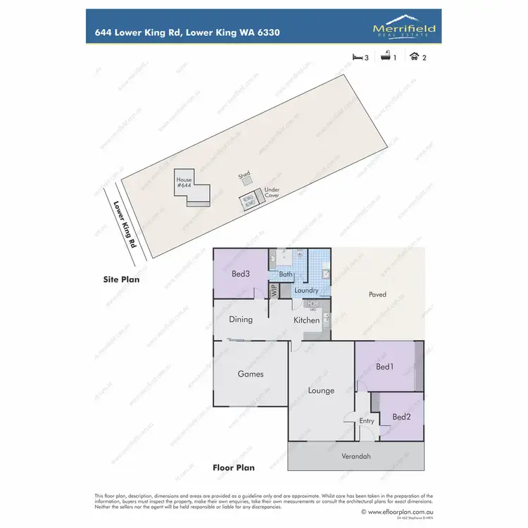 Floorplan of Homely house listing, 644 Lower King Road, Lower King WA 6330