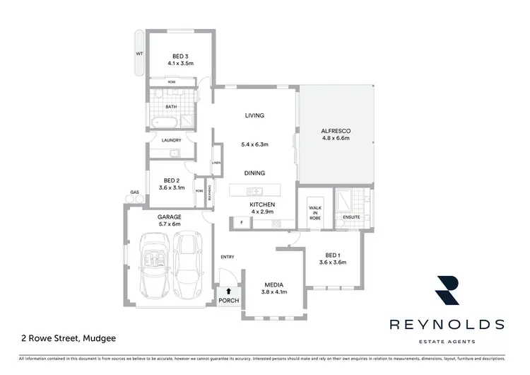 Floorplan of Homely house listing, 2 Rowe Street, Mudgee NSW 2850