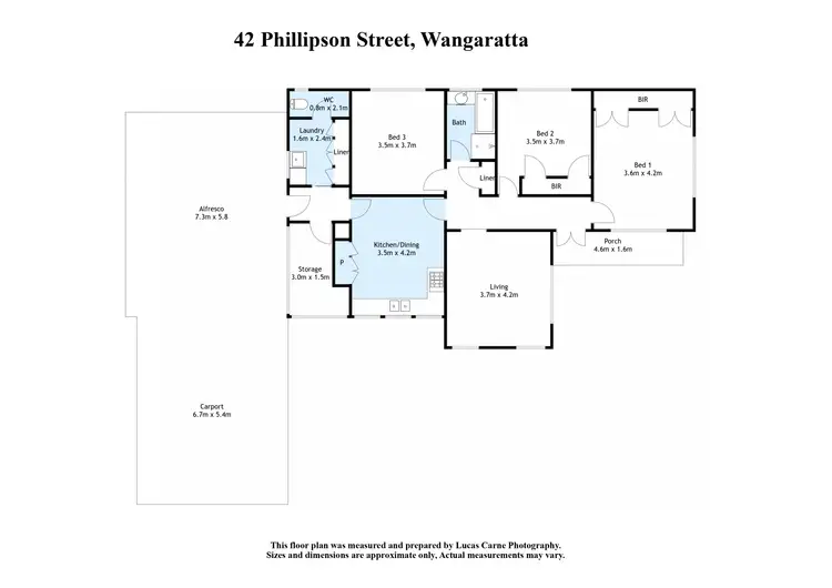 Floorplan of Homely house listing, 42 Phillipson Street, Wangaratta VIC 3677