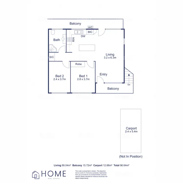 Floorplan of Homely unit listing, 6/35 McInnes Avenue, Broadview SA 5083