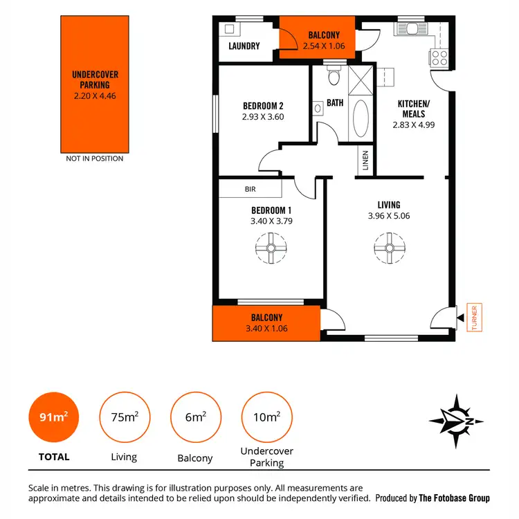Floorplan of Homely unit listing, 15/2 Tarlton Street, Somerton Park SA 5044