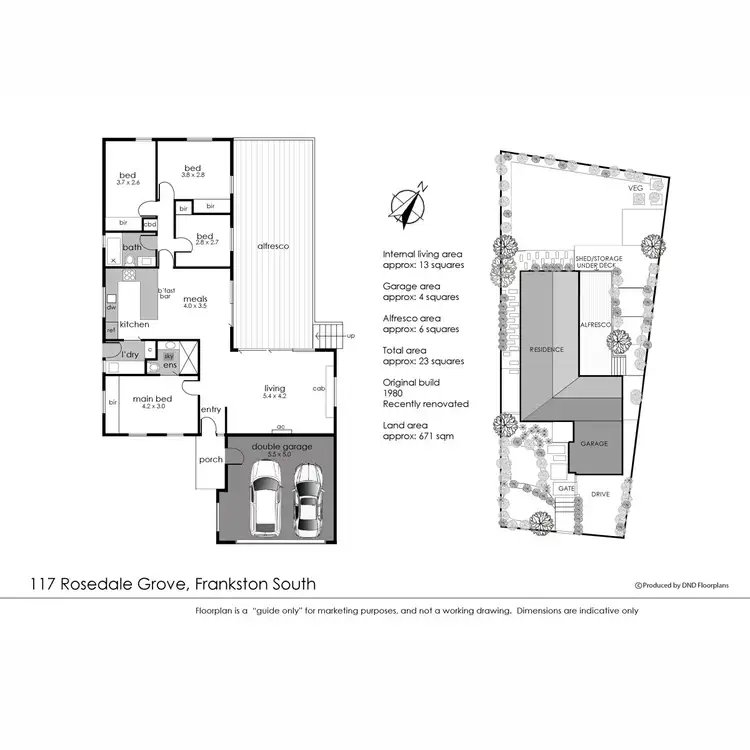 Floorplan of Homely house listing, 117 Rosedale Grove, Frankston South VIC 3199