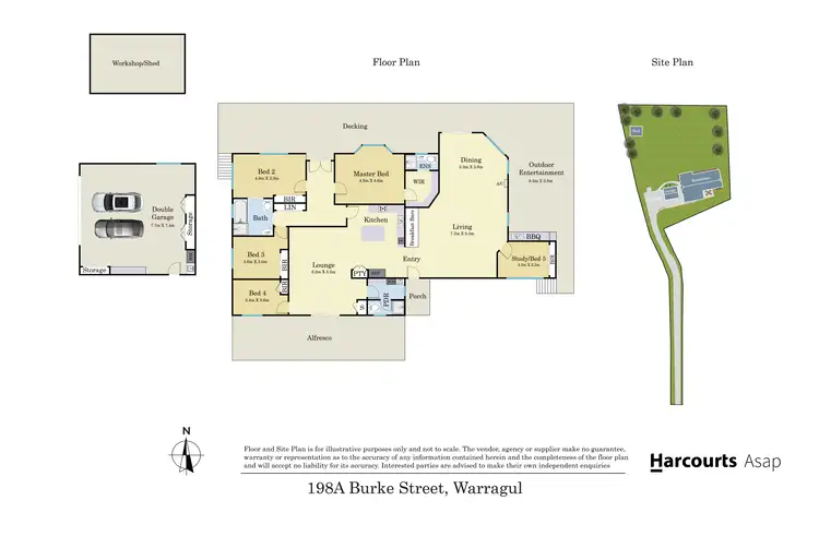 Floorplan of Homely house listing, 198A Burke Street, Warragul VIC 3820