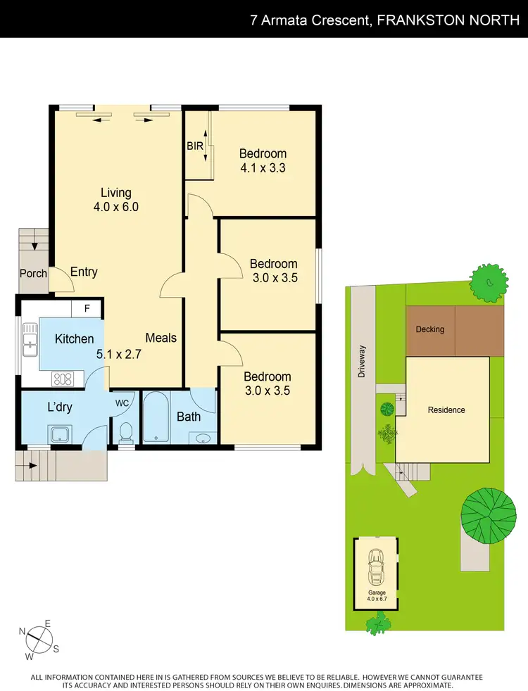 Floorplan of Homely house listing, 7 Armata Crescent, Frankston North VIC 3200
