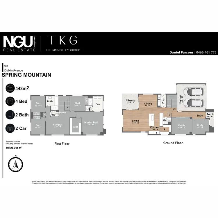 Floorplan of Homely house listing, 99 Dublin Avenue, Spring Mountain QLD 4300