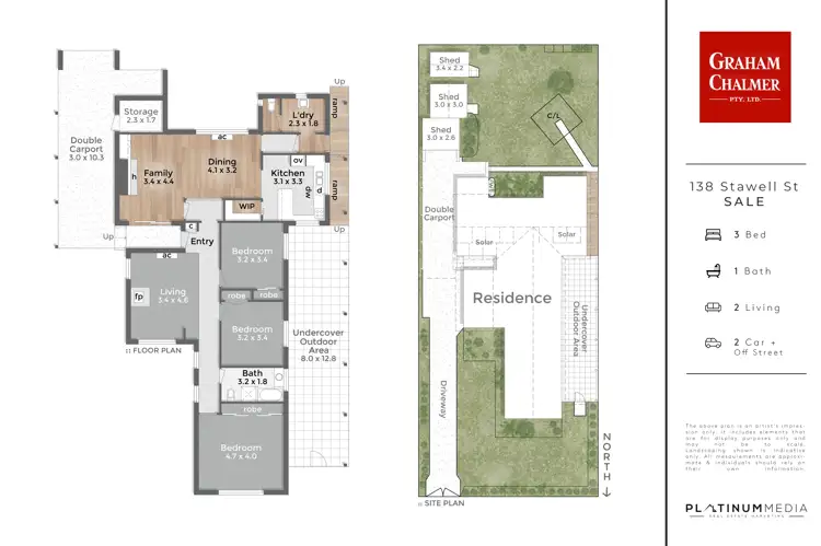 Floorplan of Homely house listing, 138 Stawell Street, Sale VIC 3850